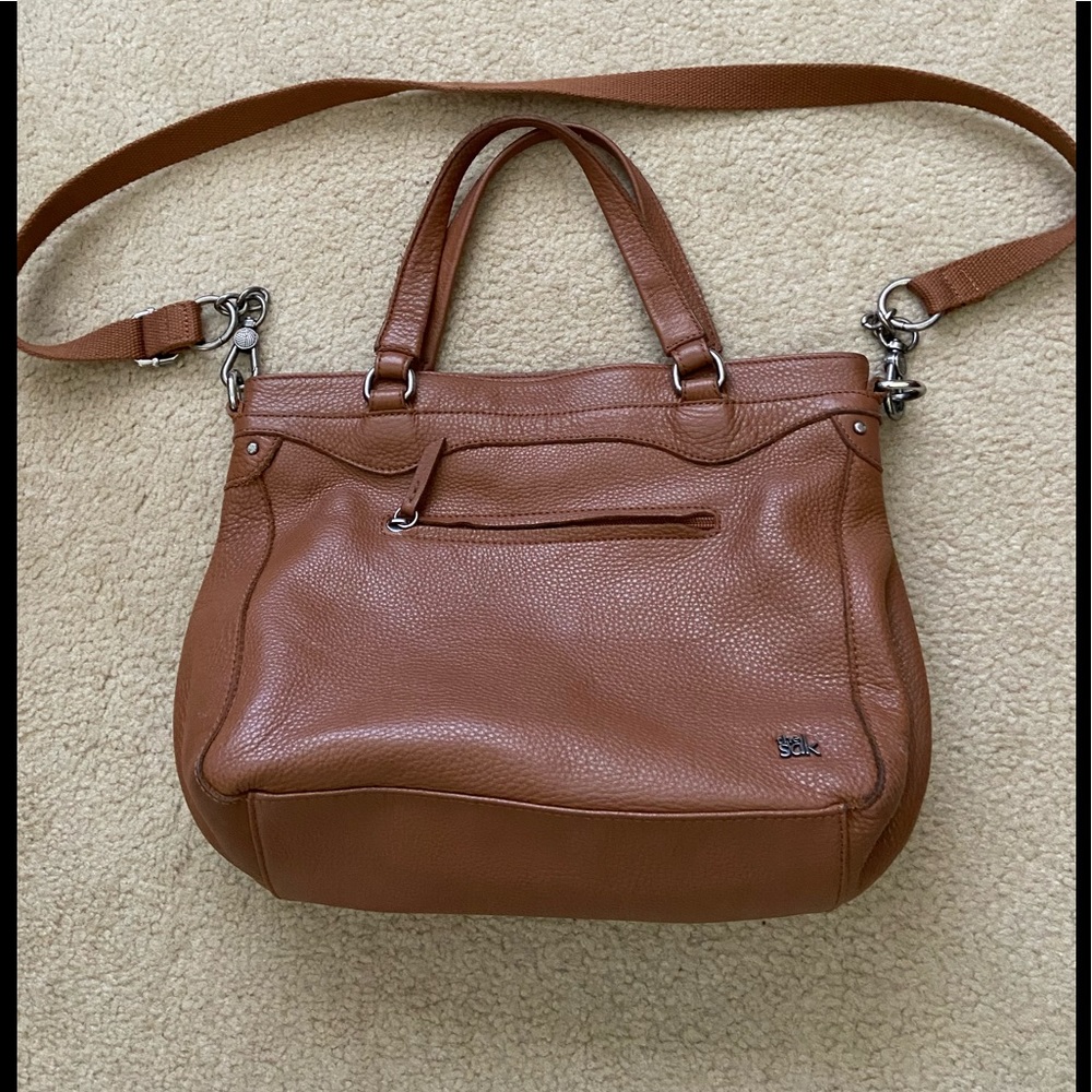 The Sak Brown Leather Crossbody Purse